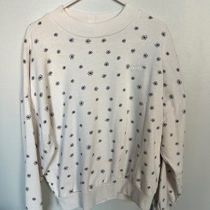 Levi's White Floral Sweater - Gently Used - Size M
